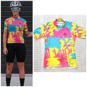 Pedal Mafia Jersey Multicolor size M Cycling Top Neo Pro Zipper up Outdoor